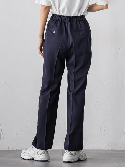 【大きいサイズ】【受注会限定】トリアセチノテーパードパンツ