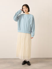 《予約販売》【ふんわり、きちんと。】ドルマンギャザープルオーバー≪手洗い可能≫