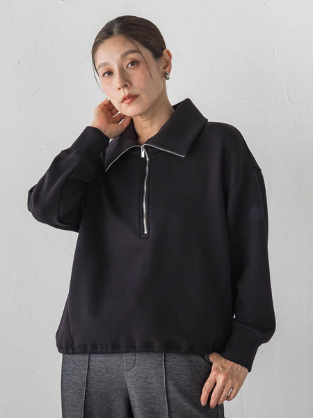 【WEB限定】裏起毛ジッププルオーバー
