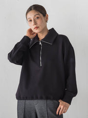【WEB限定】裏起毛ジッププルオーバー