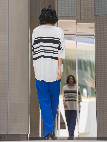 【WEB限定】シェルタリングワイドパンツ≪洗濯機で洗える≫