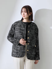 チュールレイヤーセットツィードジャケット