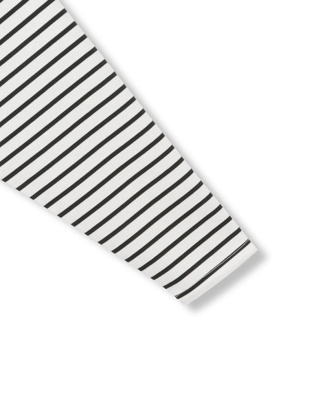 ポンチローマ異素材ラウンドヘムカットソー