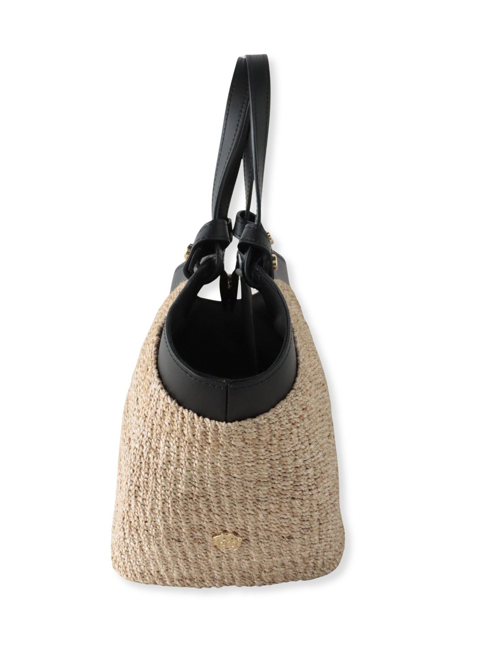 【VIOLAd'ORO】レザーハンドルかごバッグ