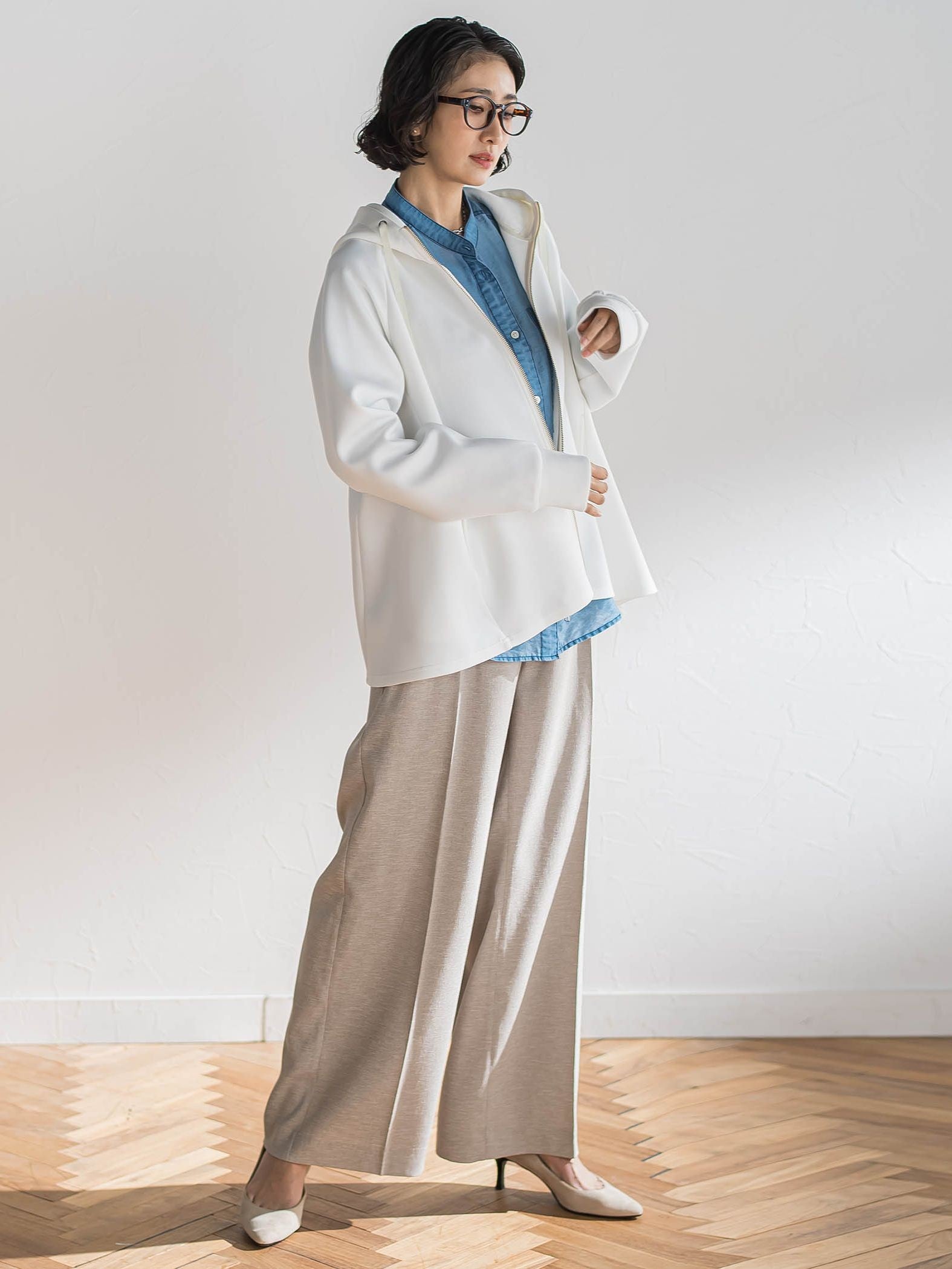 リネンライクオックスパンツ