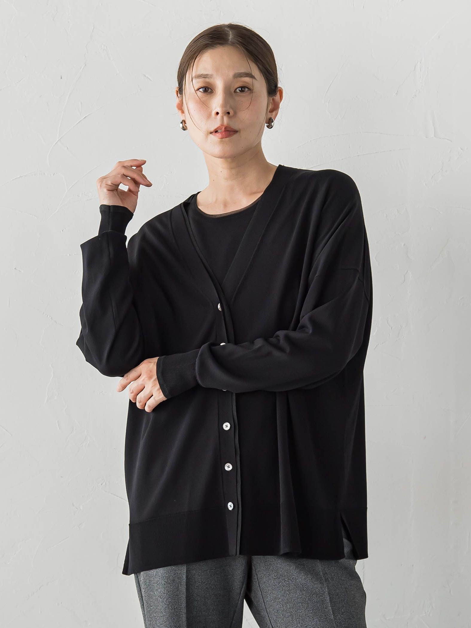 Tシャツニットカーディガン