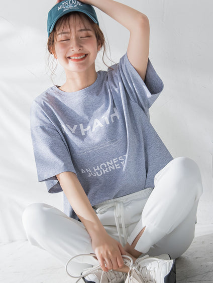 【大人も取り入れやすい1枚】アブストラクトカラーTシャツ《洗濯機で洗える》