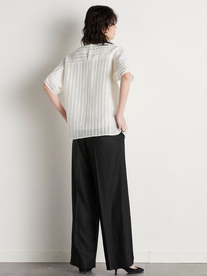 【大きいサイズ】【極】シワになりにくいファージュストレッチパンツ《吸湿速乾/洗濯機で洗える》