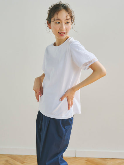 チュールビスチェ付きTシャツ