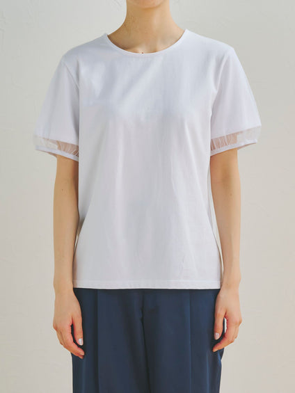 チュールビスチェ付きTシャツ
