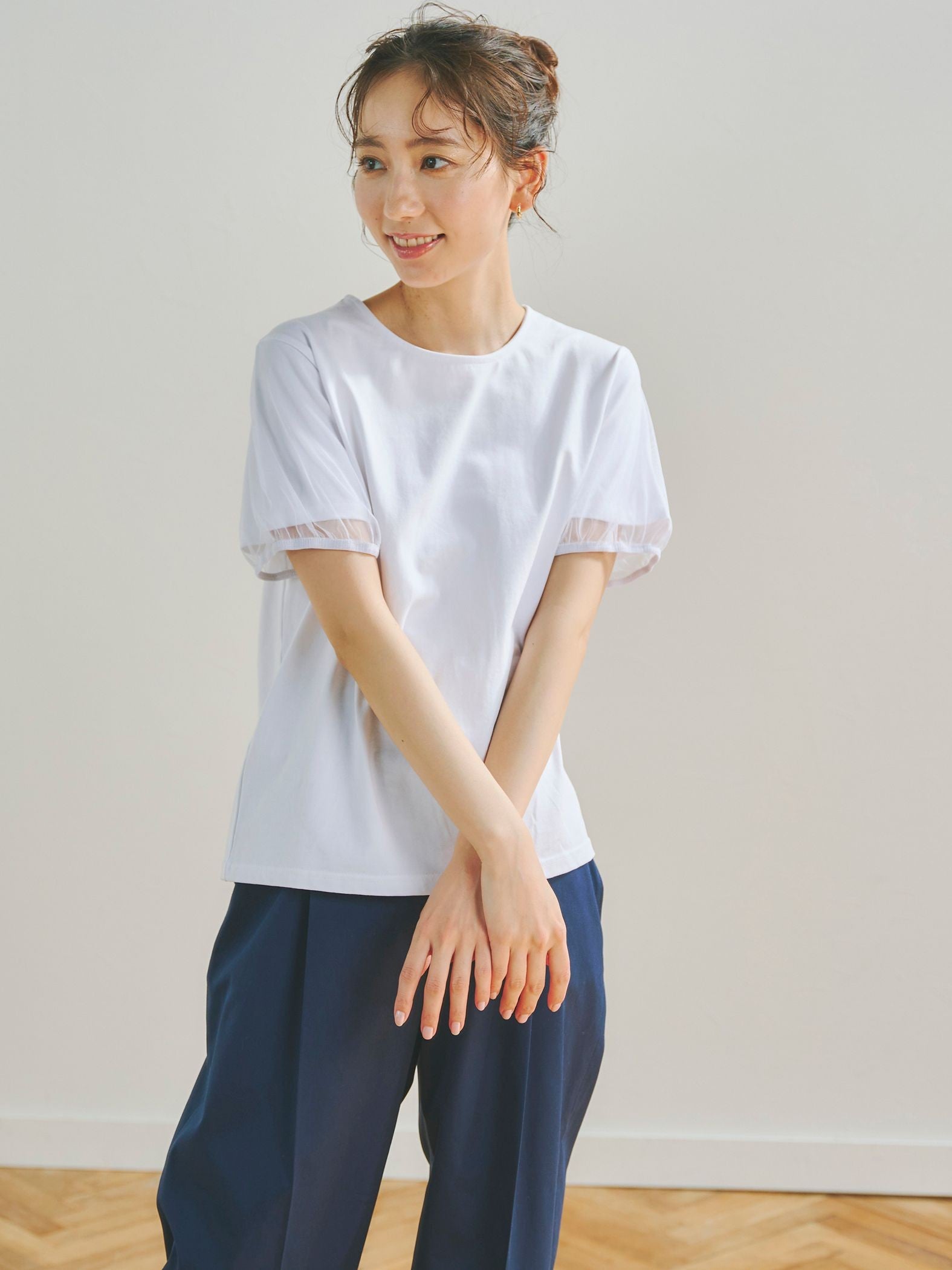 チュールビスチェ付きTシャツ | Droite lautreamont(ドロワット