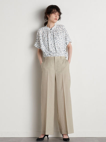 【大きいサイズ】【極】シワになりにくいファージュストレッチパンツ《吸湿速乾/洗濯機で洗える》