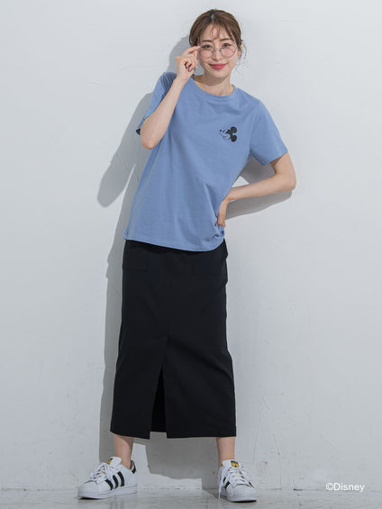 【DISNEY/ディズニー ミッキーマウス】MICKEYコンパクトサイズTシャツ《洗濯機で洗える》