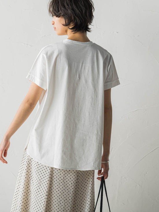 フリンジロゴTシャツ≪洗濯機で洗える≫