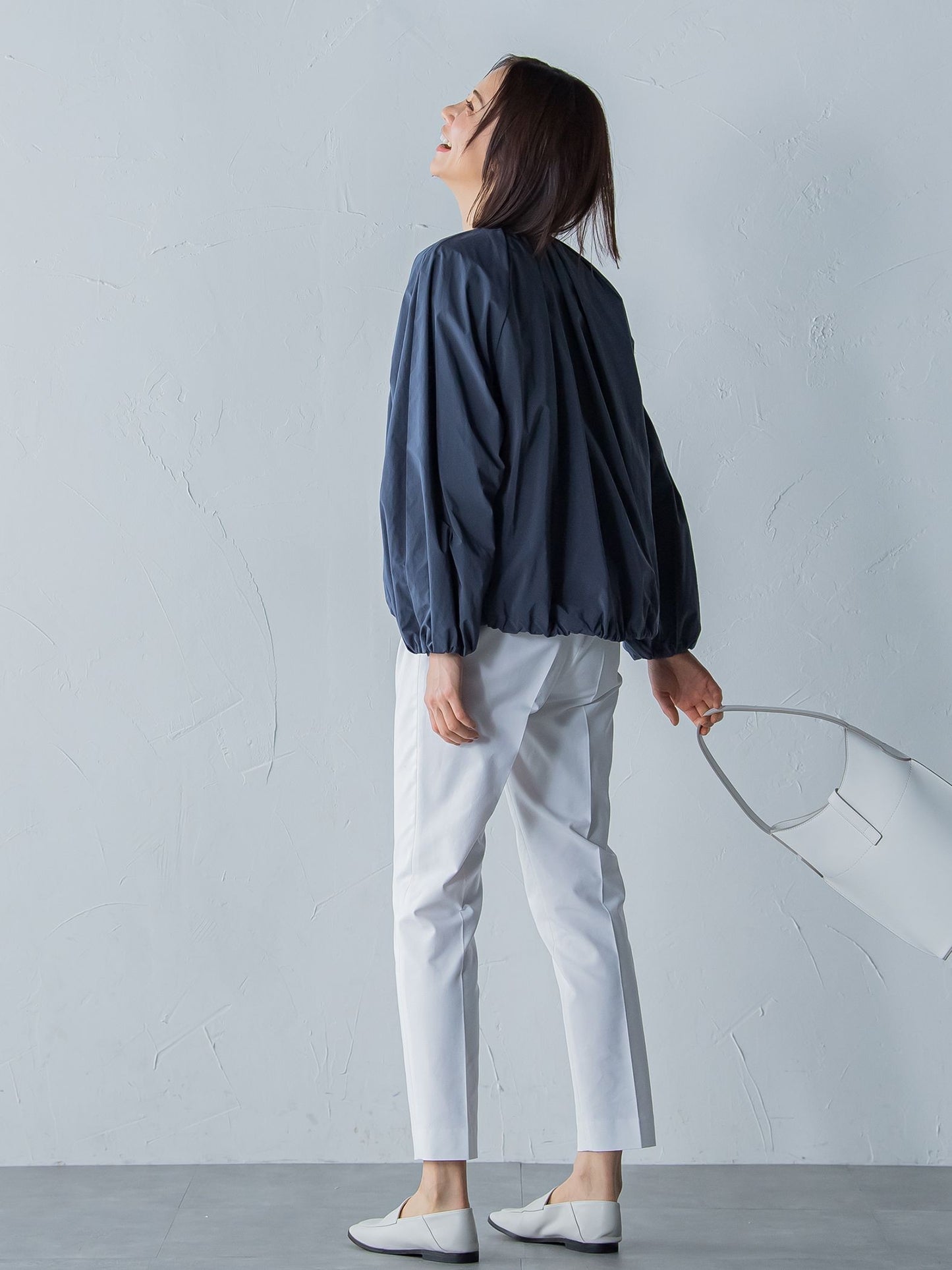 【洗える】タフタライトブルゾン