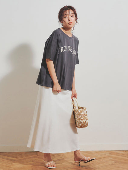 グログランラインロゴTシャツ≪手洗い可能≫