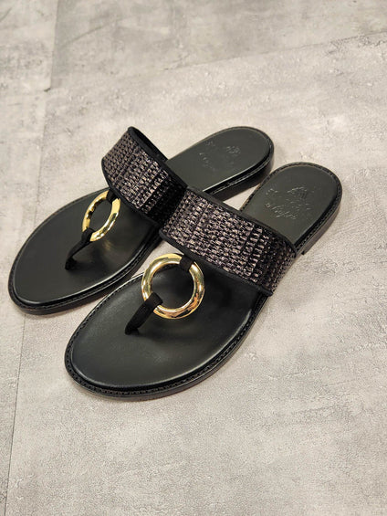 【il Sandalo of Capri】リングフラットサンダル