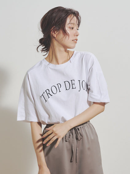 グログランラインロゴTシャツ≪手洗い可能≫