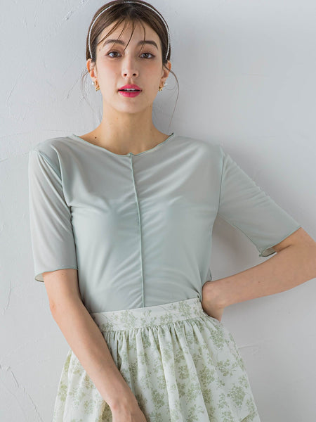 シアーカットトップス≪手洗い可能≫