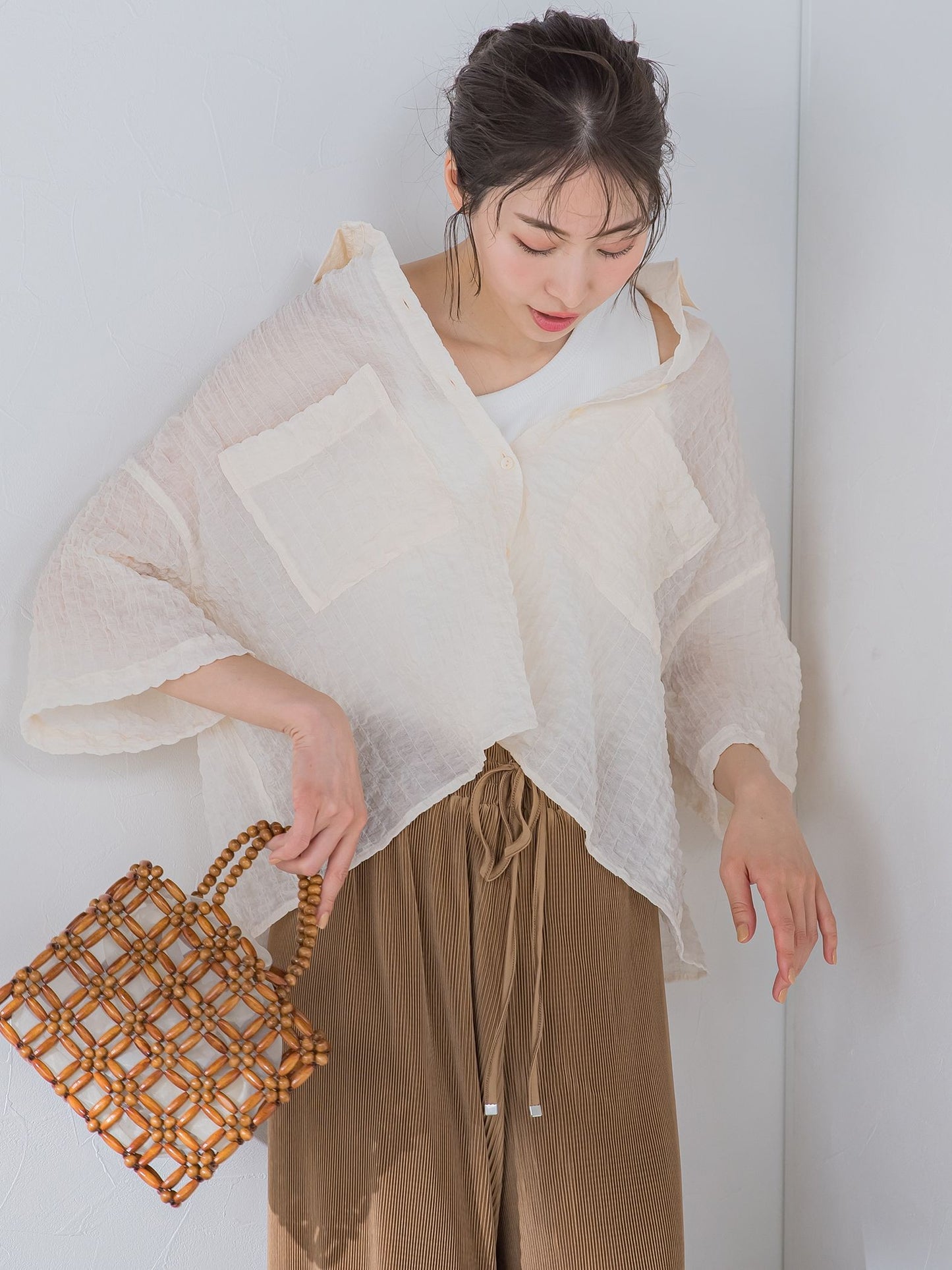 【大人女子のための優秀タンク】パット付アシメリブ《洗濯機で洗える》