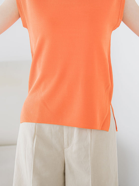 【ビッキー定番/新色登場！これからの夏に大活躍】麻タッチプルオーバー《手洗い可能》