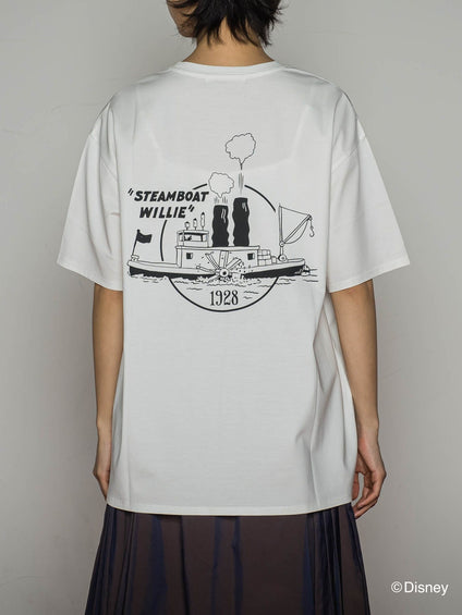 【BIOGRACE】ミッキーマウスTシャツ≪蒸気船ウィリー/洗濯機で洗える≫