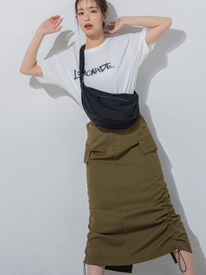 【夏のストリートファッション】レモネードプリントTシャツ《洗濯機で洗える》