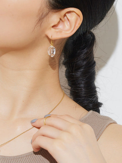 【JLounge限定】《 Sol earring 》　パフュームガラスイヤリング