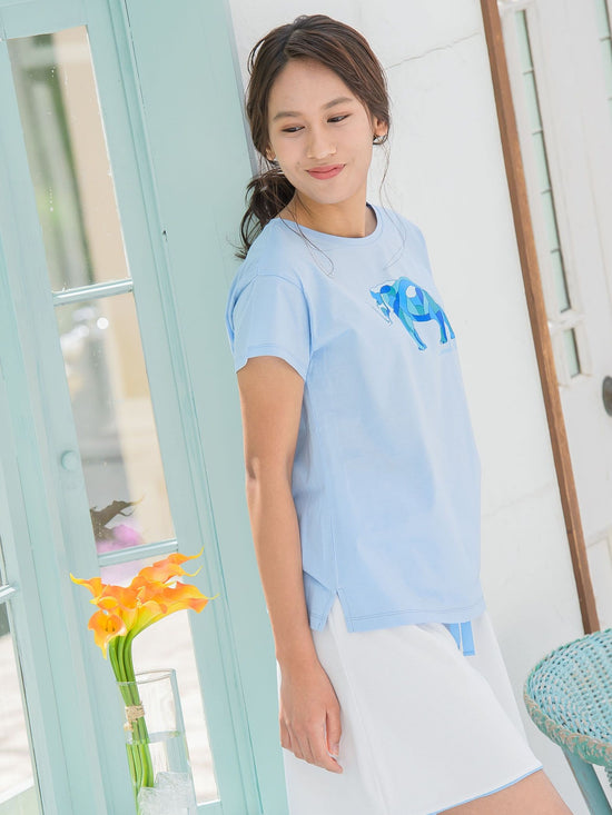 ゾウプリントTシャツ