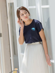 ゾウ刺繍Tシャツ