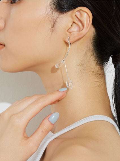 【JLounge限定】《 Damia earring 》　パフュームガラスイヤリング