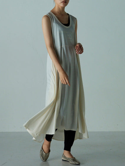 アクティブなツイストデザイン 厚盛ロゴワンピース ≪PREMIUM COTTON≫