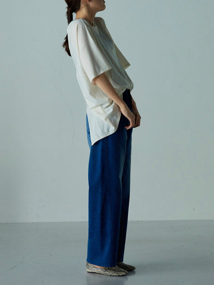 ２つの顔が楽しめる 2WAY厚盛ロゴＴシャツ ≪PREMIUM COTTON≫