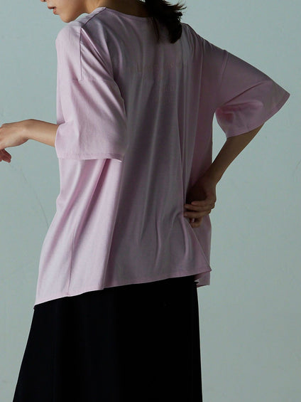 ２つの顔が楽しめる 2WAY厚盛ロゴＴシャツ ≪PREMIUM COTTON≫