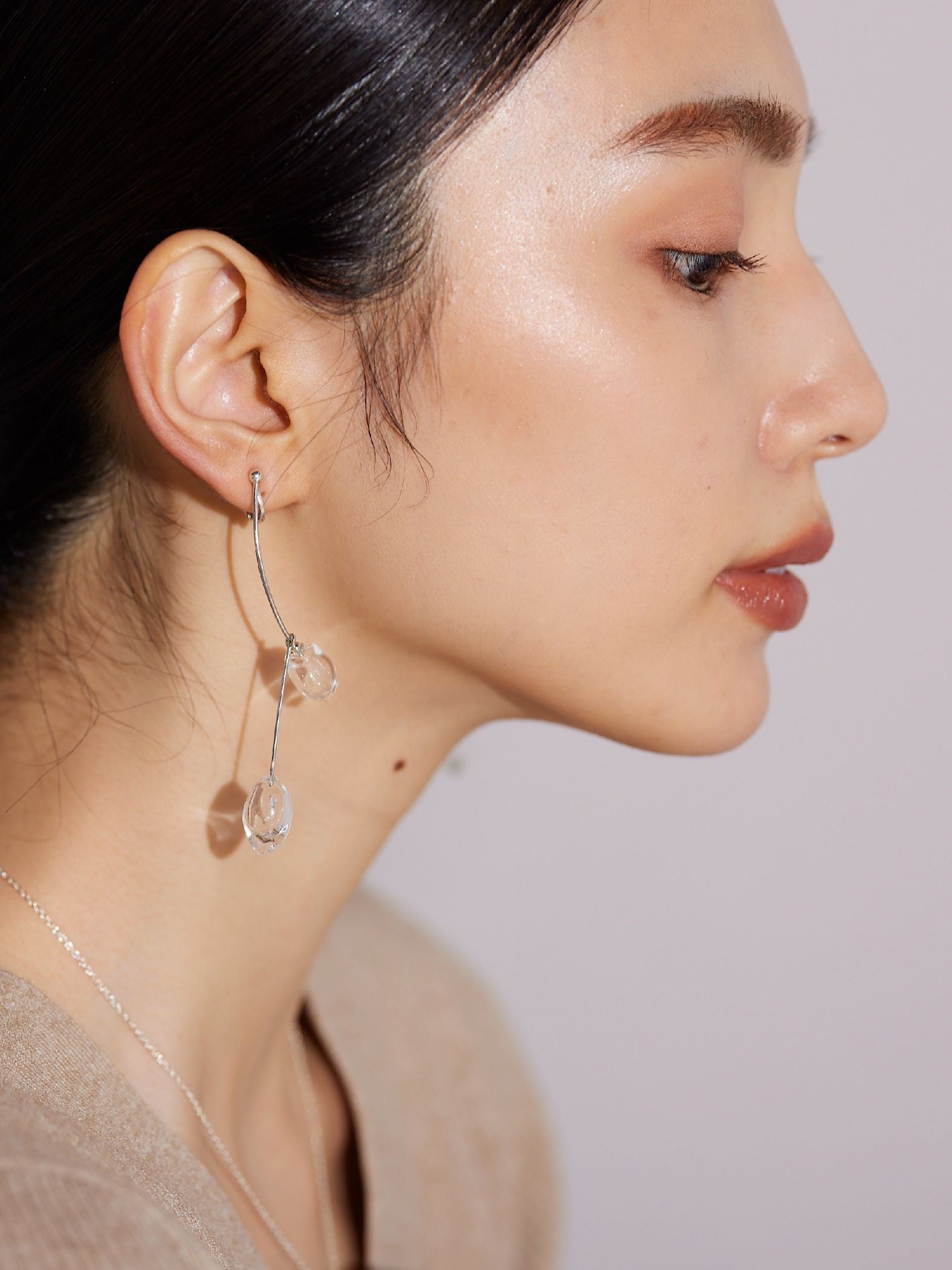【JLounge限定】《 Damia earring 》　パフュームガラスイヤリング