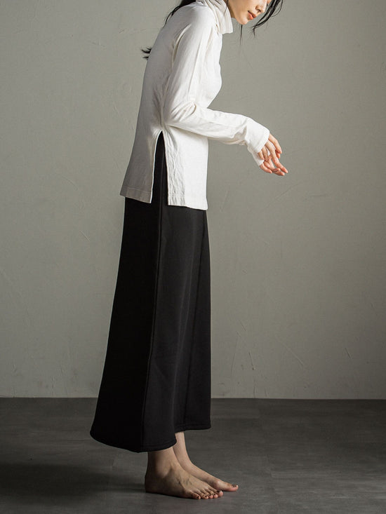 とろけるような至福の肌心地 HEAVENLY COTTON ハイネックカットソー ≪手洗い可能≫