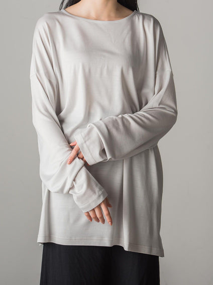 オールシーズン使える　ウォッシャブルウールＴシャツ ≪手洗い可能≫