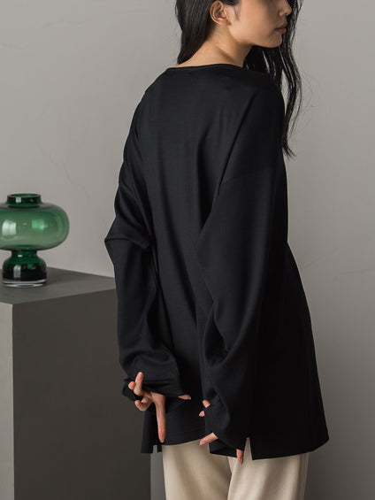オールシーズン使える　ウォッシャブルウールＴシャツ ≪手洗い可能≫