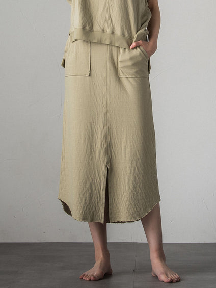 とろけるような至福の肌心地 HEAVENLY COTTON Working skirt ≪手洗い可能/サスティナブル素材使用≫
