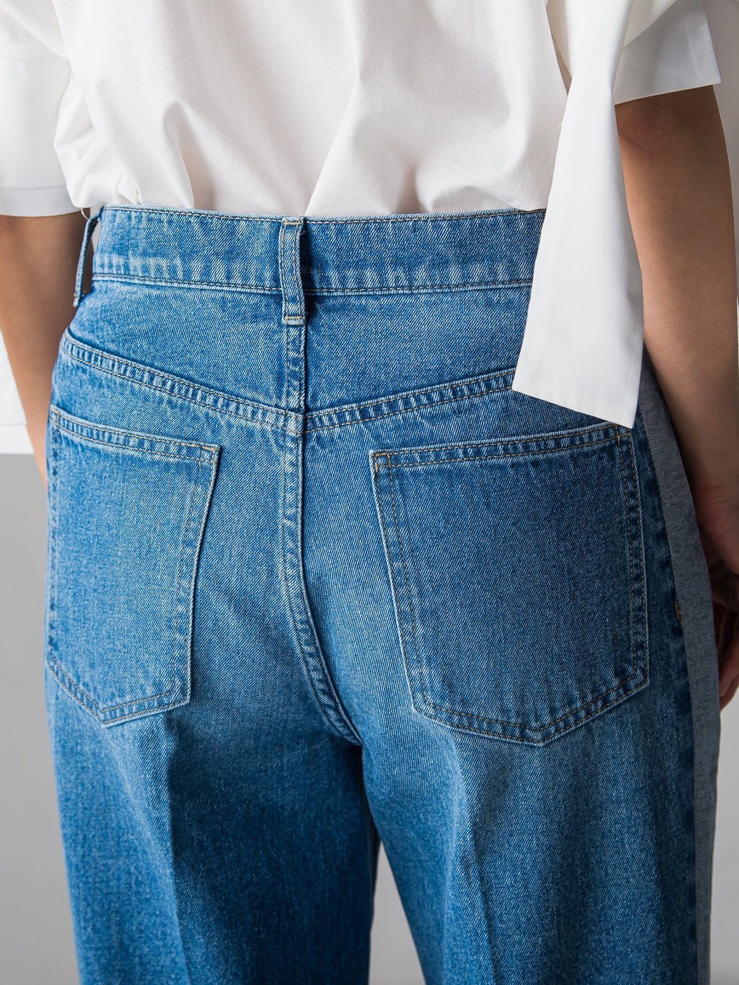 WATER LESS DENIMサイドラインパンツ≪洗濯機で洗える≫