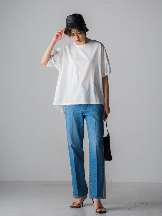 WATER LESS DENIMサイドラインパンツ≪洗濯機で洗える≫
