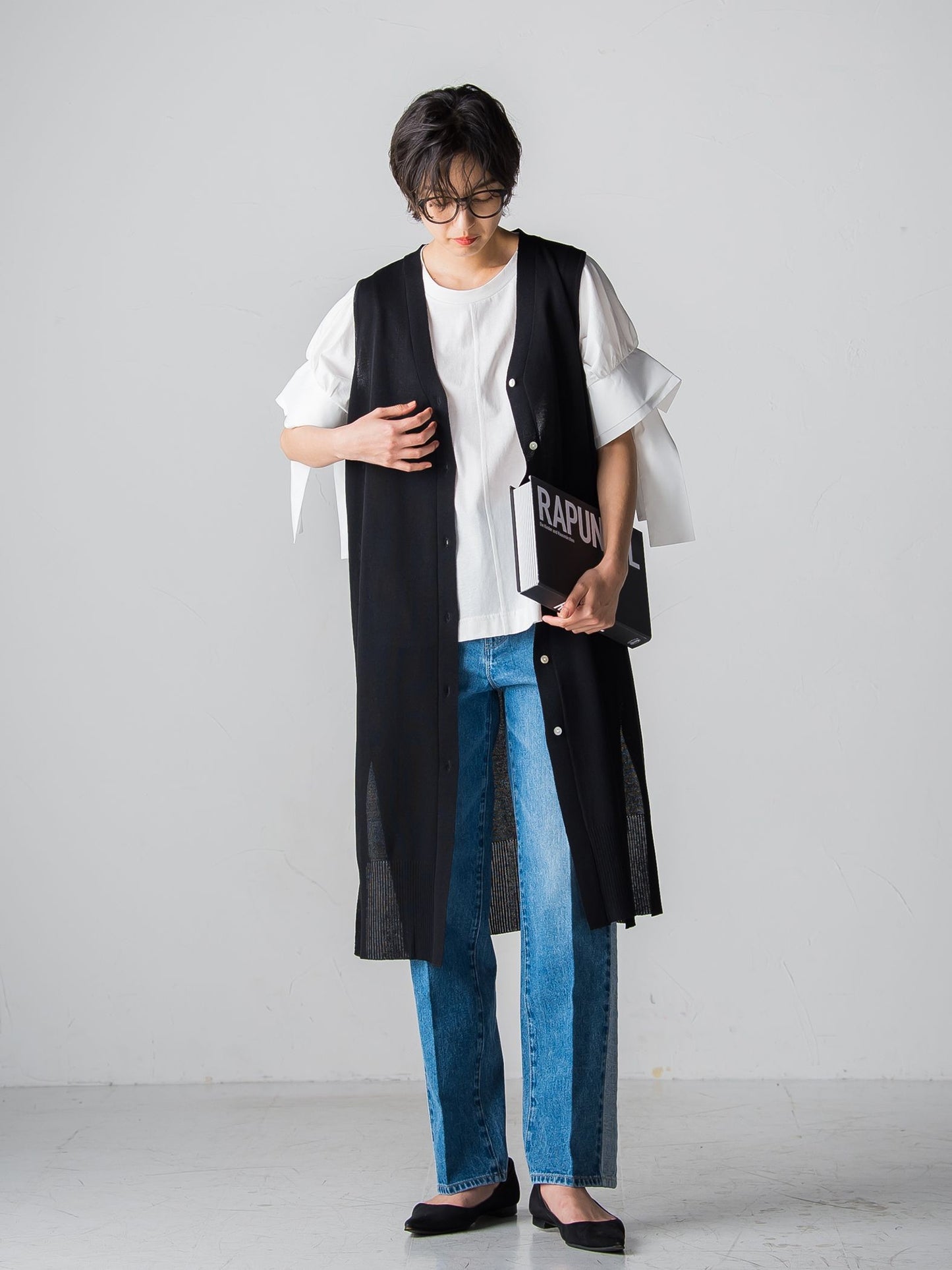 WATER LESS DENIMサイドラインパンツ≪洗濯機で洗える≫