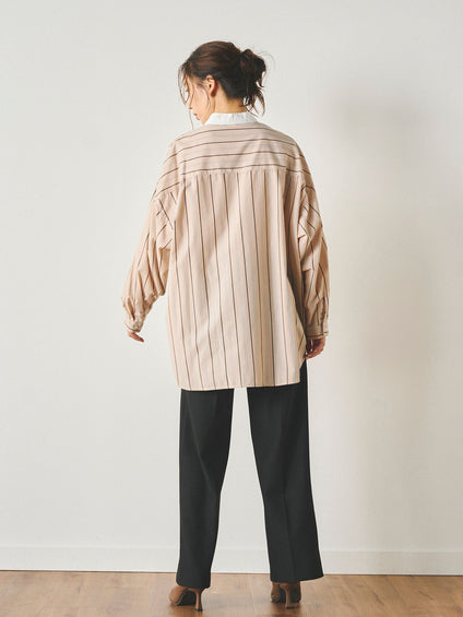 両面起毛ストレートパンツ