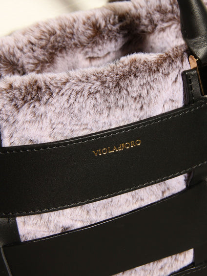 ≪VIOLAd’ORO≫レザーメッシュバッグ