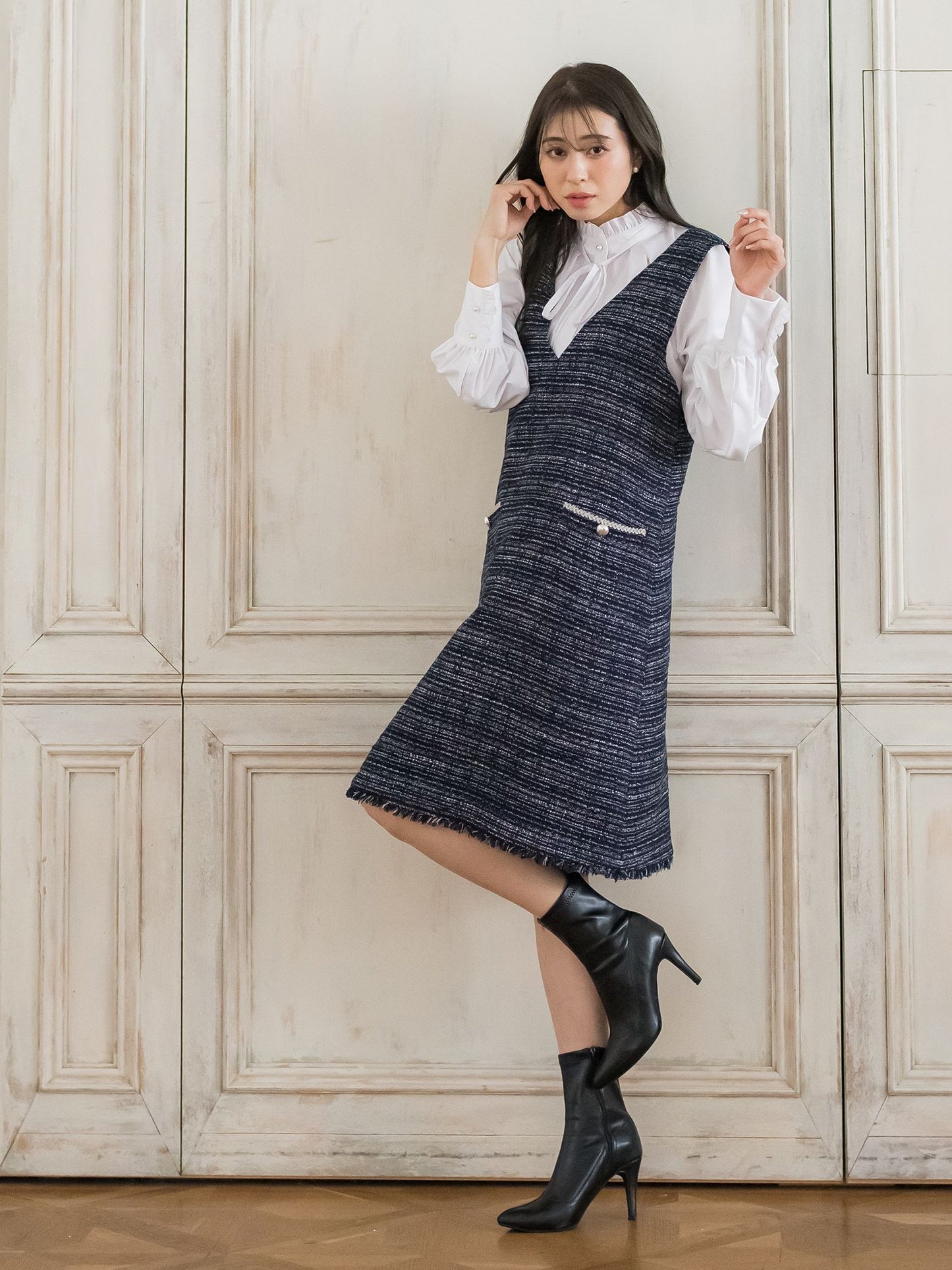 ♥️訳あり♥️美品♥️【QUEENSCOURT】M エクリュ レース チュニック-