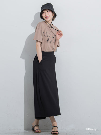 【DISNEY/ディズニー ミッキーマウス】MICKEYオーバーサイズTシャツ《洗濯機で洗える》
