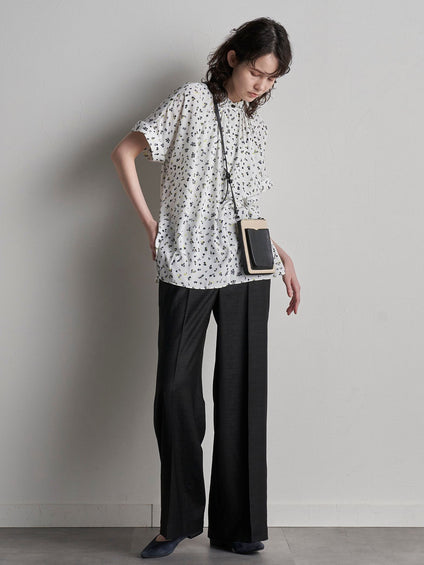 【極】シワになりにくいファージュストレッチパンツ《吸湿速乾/洗濯機で洗える》