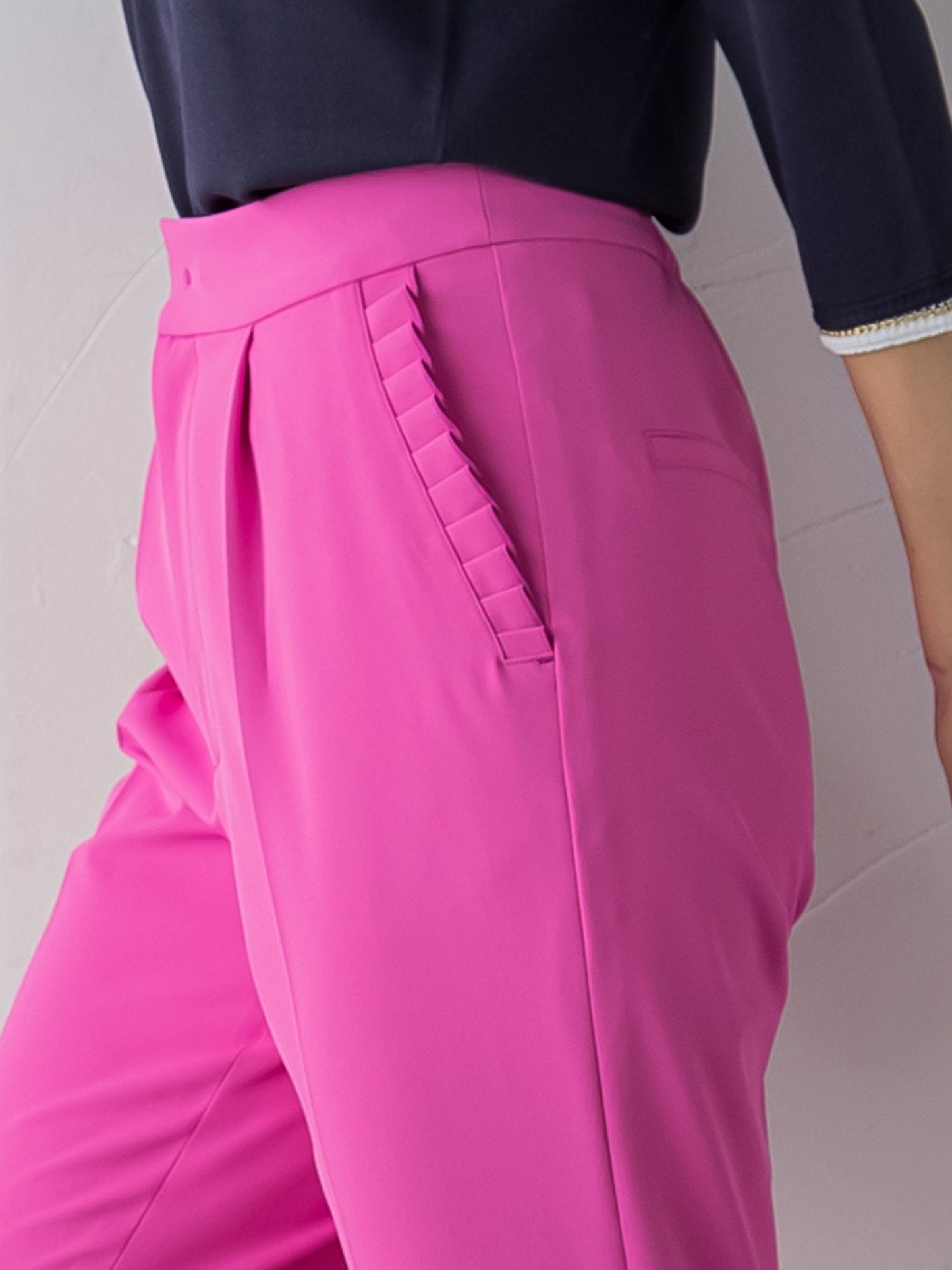 ポケットフリル美シルエットパンツ≪洗濯機で洗える≫