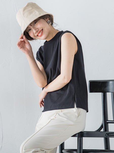 フレンチスリーブカットソー ≪手洗い可能≫