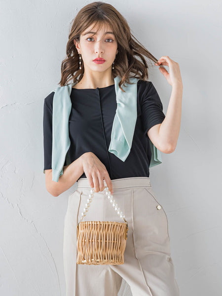 シアーカットトップス≪手洗い可能≫